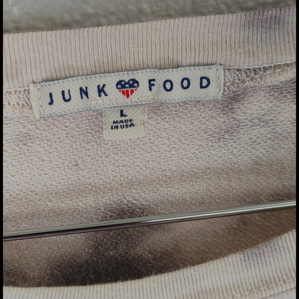 Junk Food Tie dye sweatshirt used sz large - Picture 4 of 5